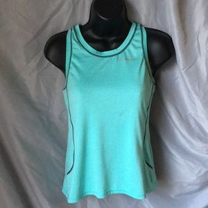 Super soft light blue work out shirt racer back